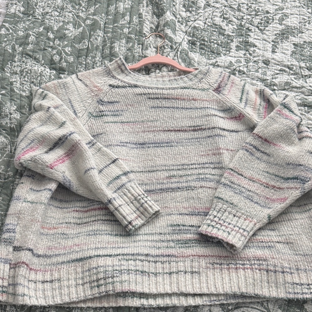 Old Navy Women's Gray Multicolor Sweater